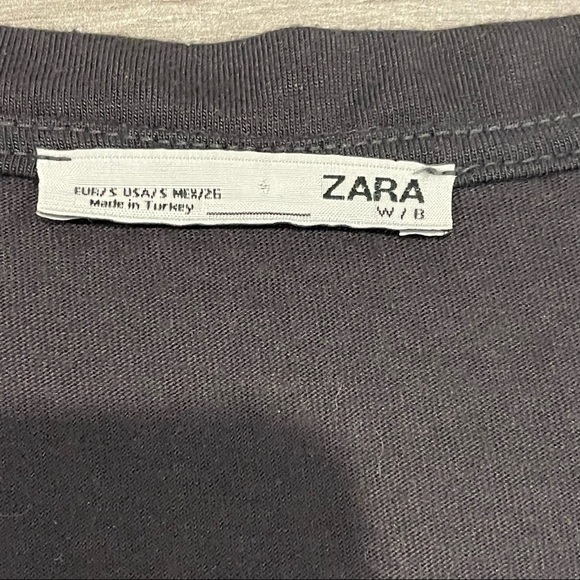 Zara Sleeveless Lined Mesh Tank Top Dressy Dark Grey Size Medium - Picture 3 of 10